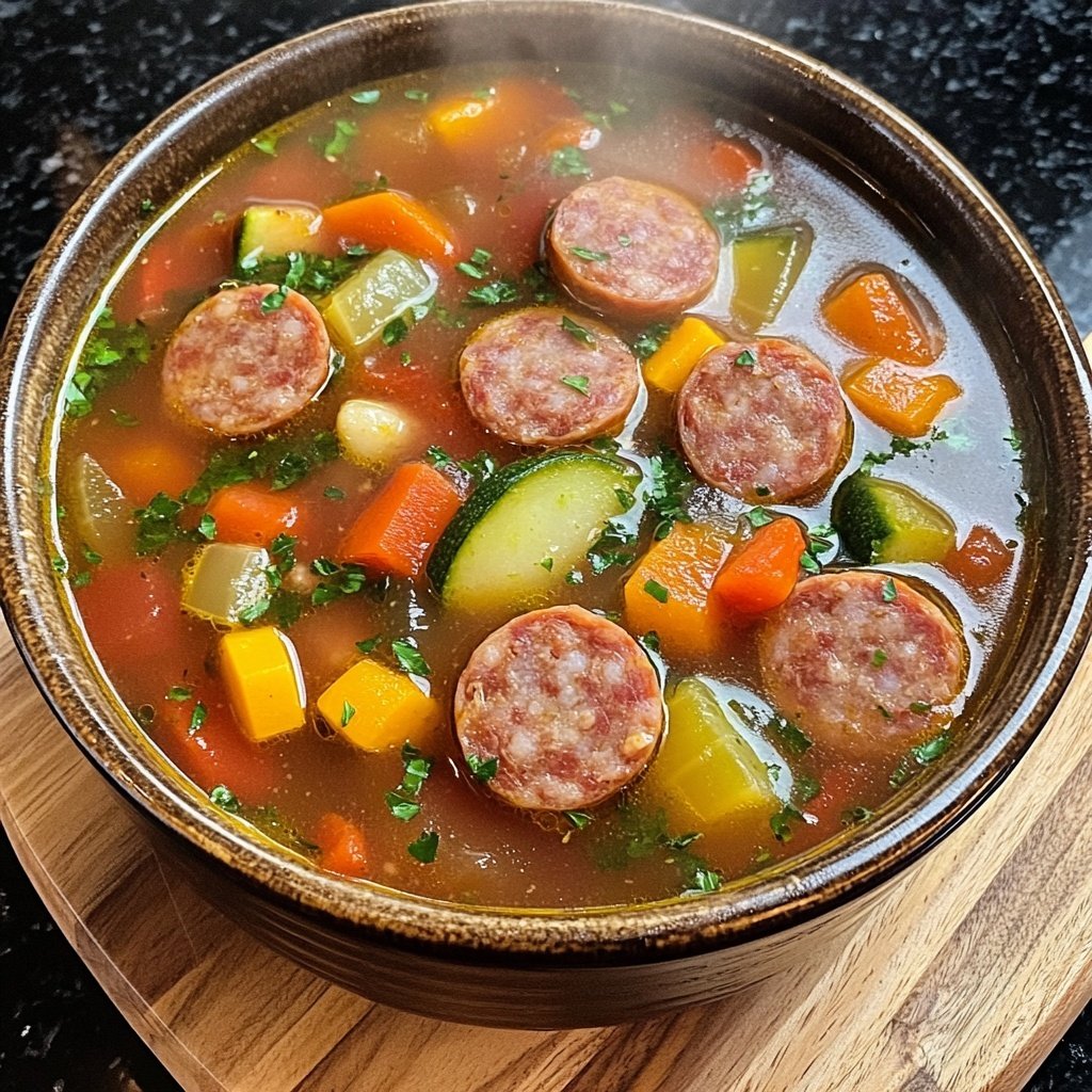 Slow Cooker Italian Sausage Soup