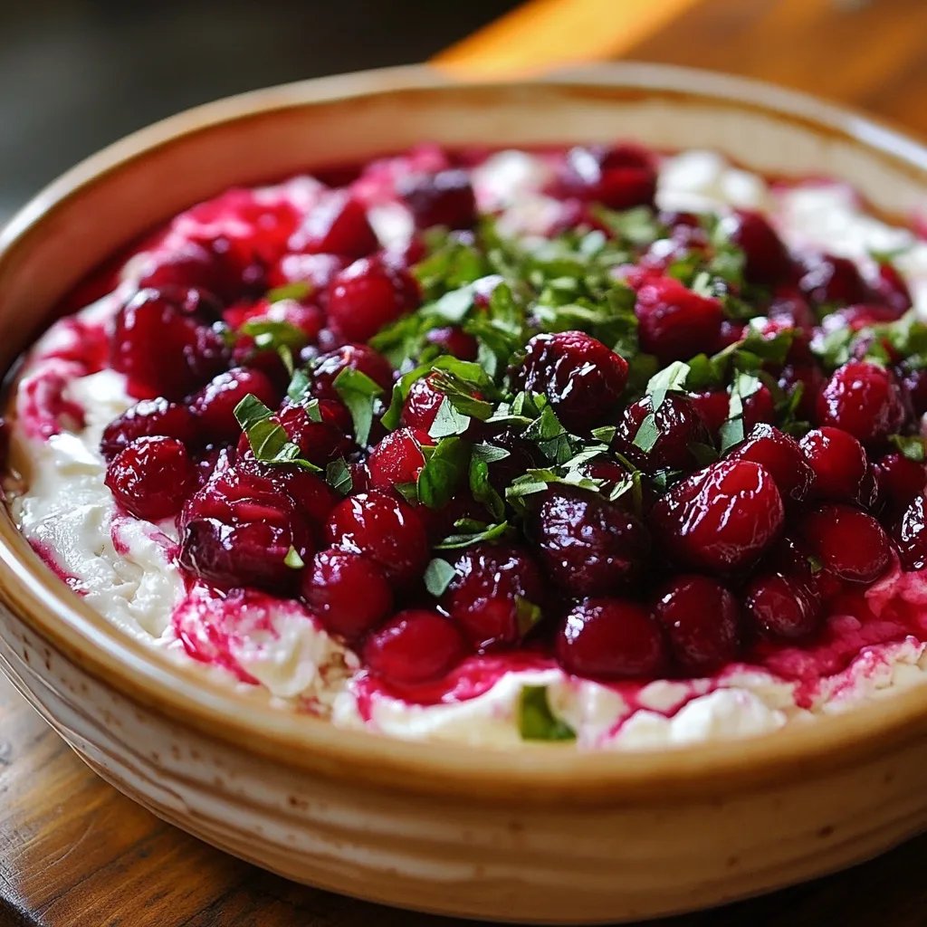 Spicy Cranberry Jalapeño Cream Cheese Dip