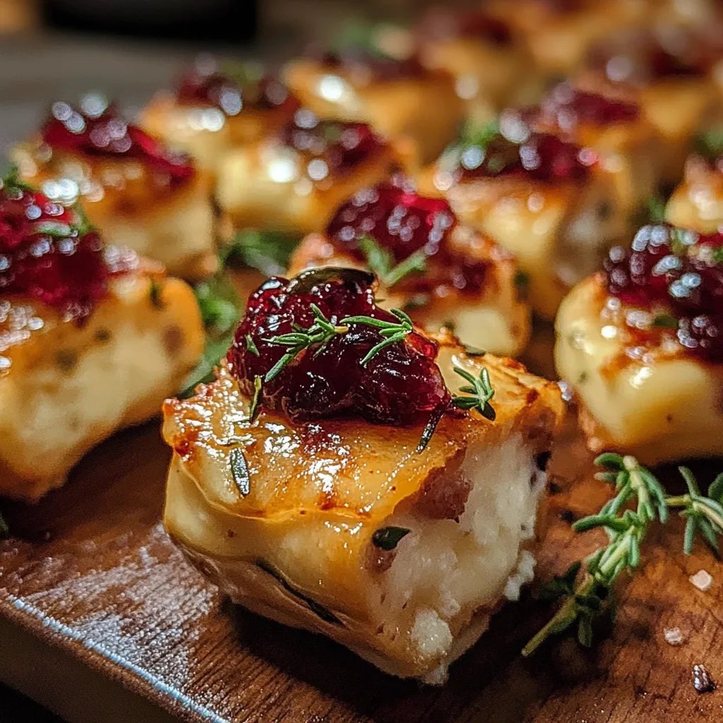 Baked Cranberry Brie Bites