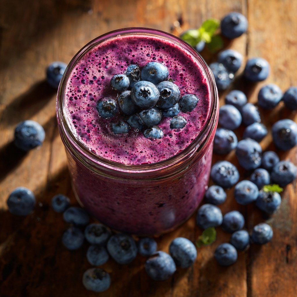 Wild Blueberry Protein Smoothie