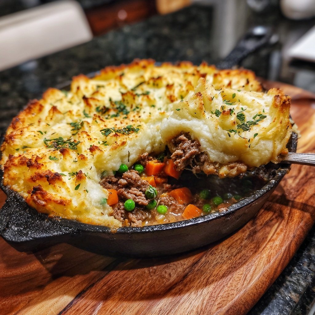Creamy Garlic Herb Shepherd's Pie