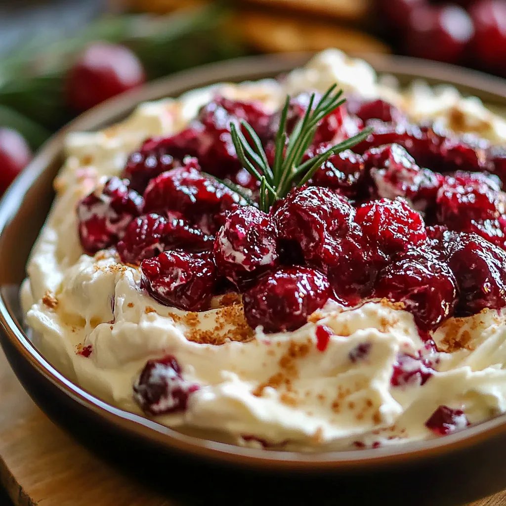Creamy Cranberry Cream Cheese Dip With Sour Cream