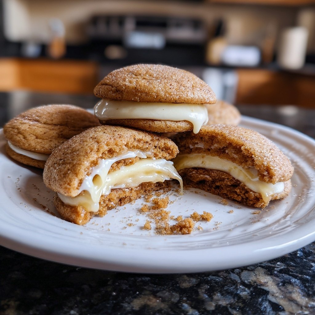 Cinnamon Cream Cheese Stuffed Cookies