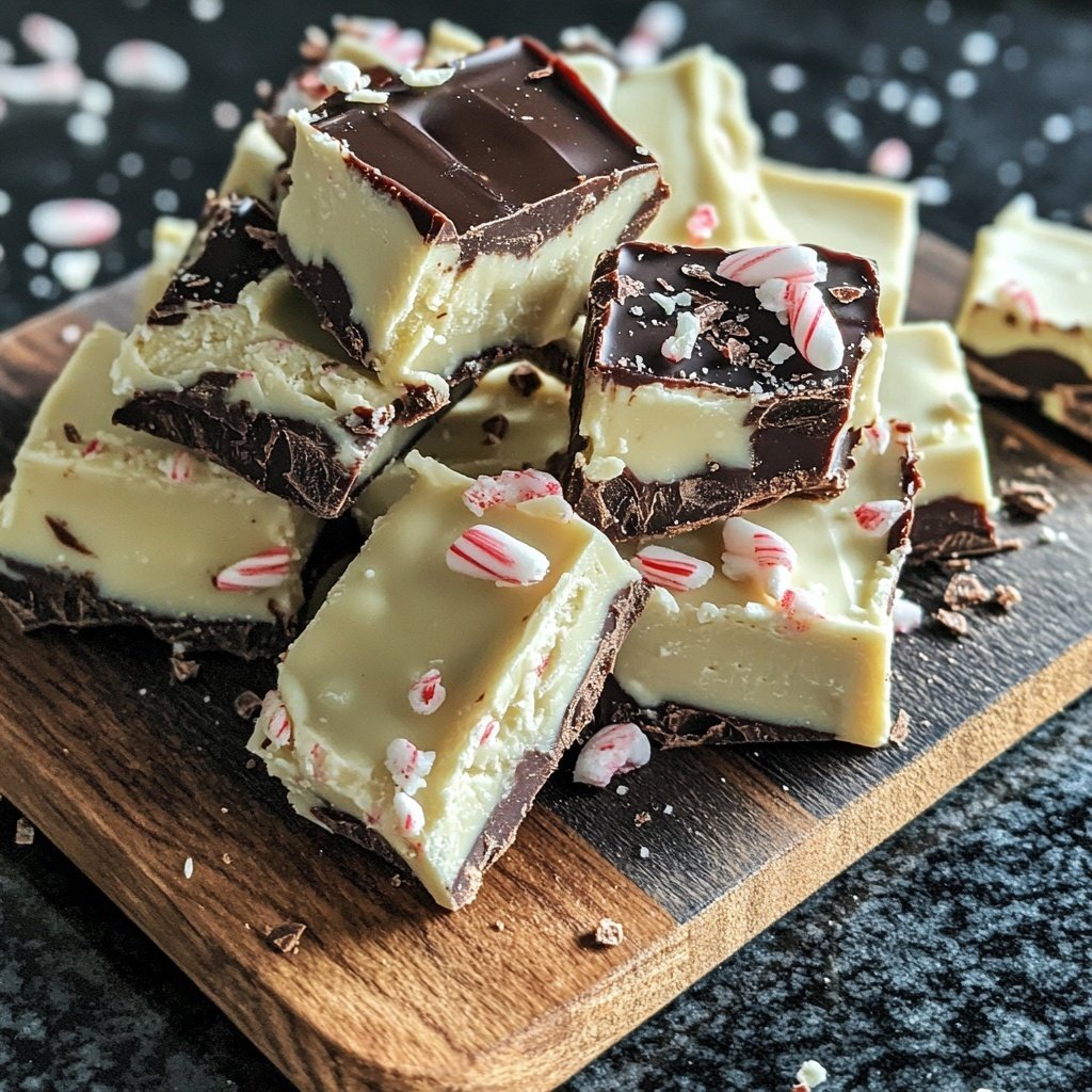 Peppermint Bark Fudge