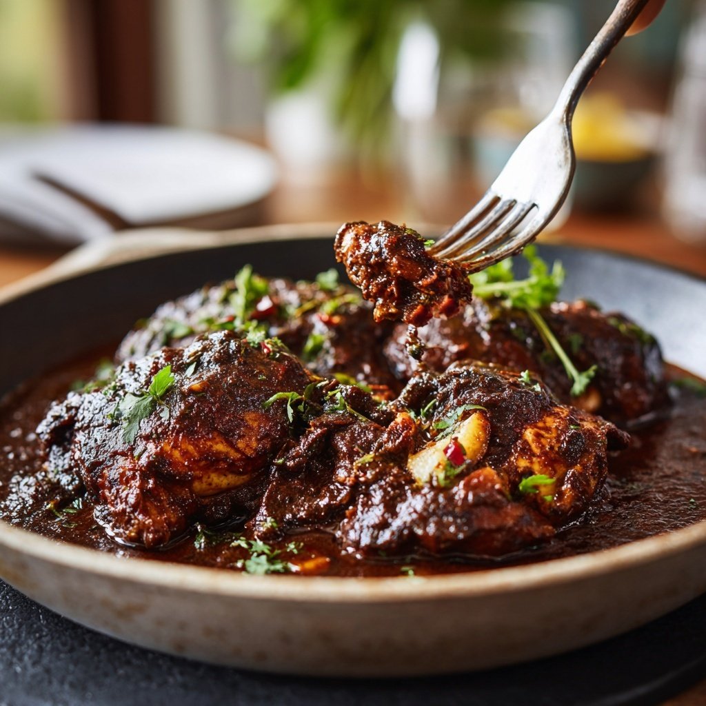 Mole Poblano Chicken Plate
