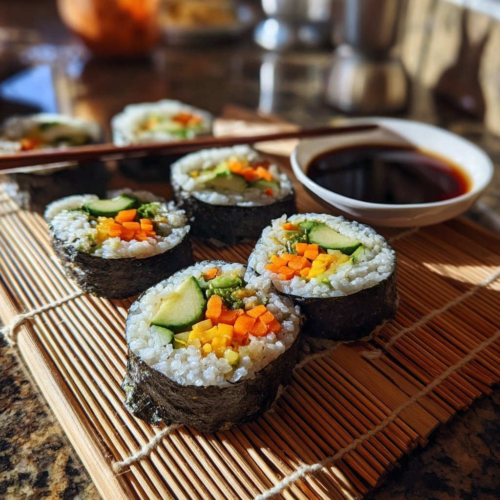 Fresh Vegetable Sushi Rolls