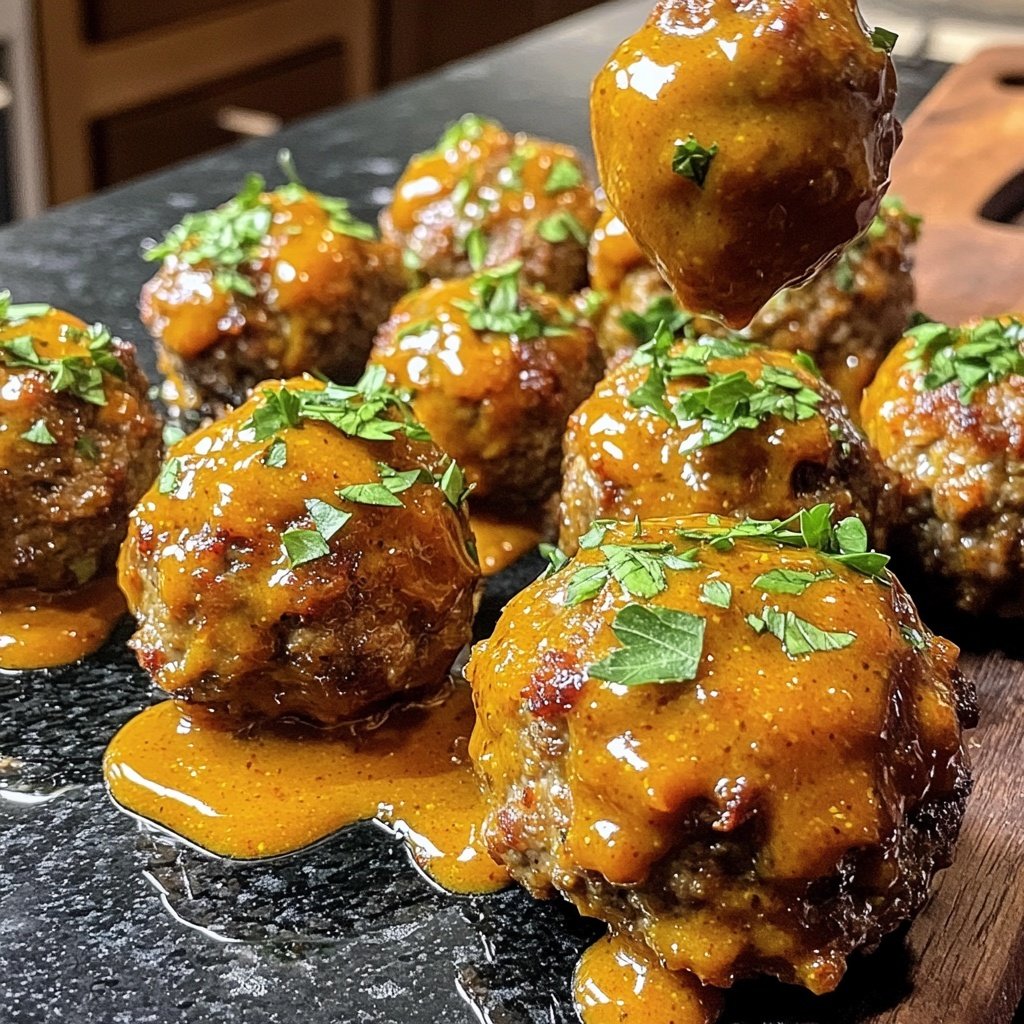 Currywurst Meatballs
