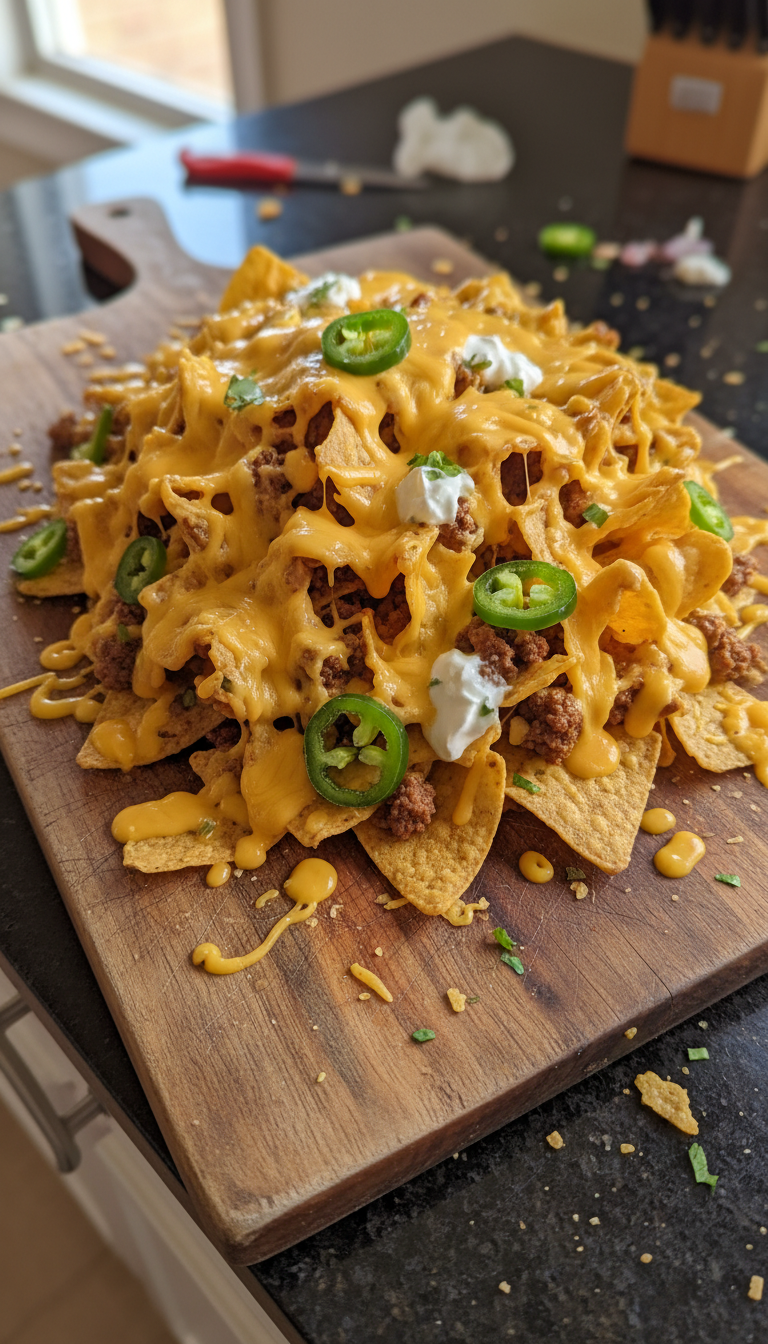 Loaded Beef Nacho Platter
