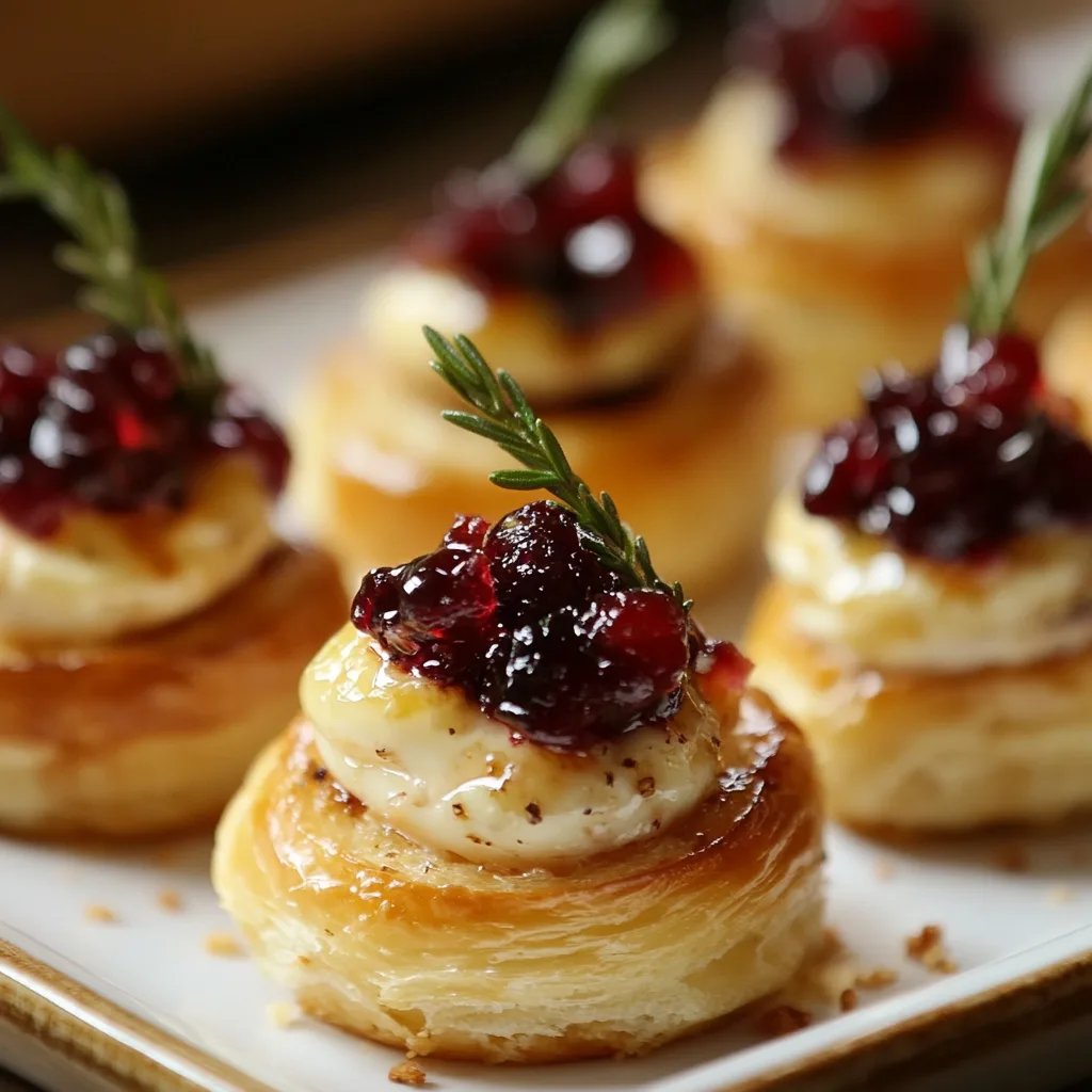 Mini Cranberry Brie Bites