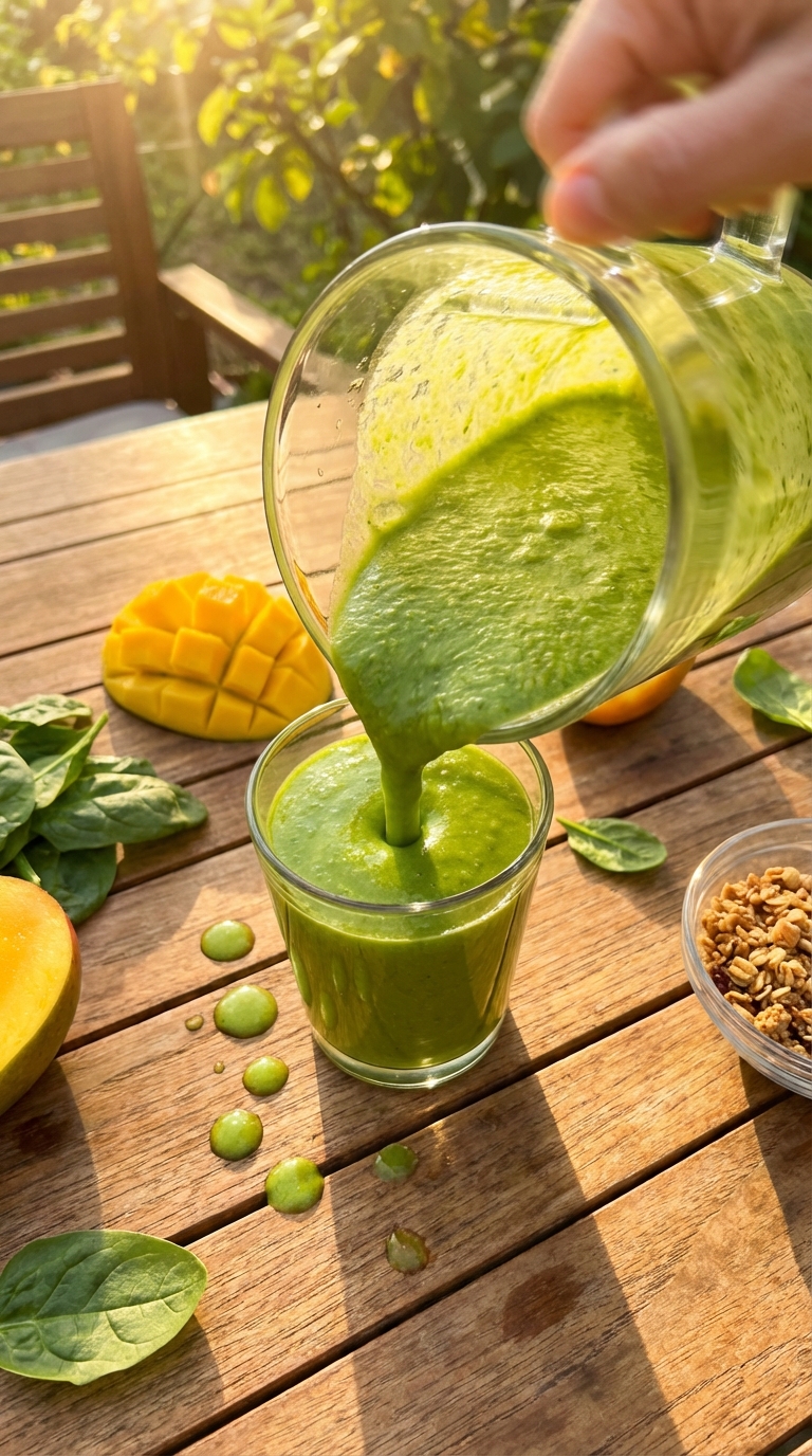 Tropical Mango Spinach Smoothie