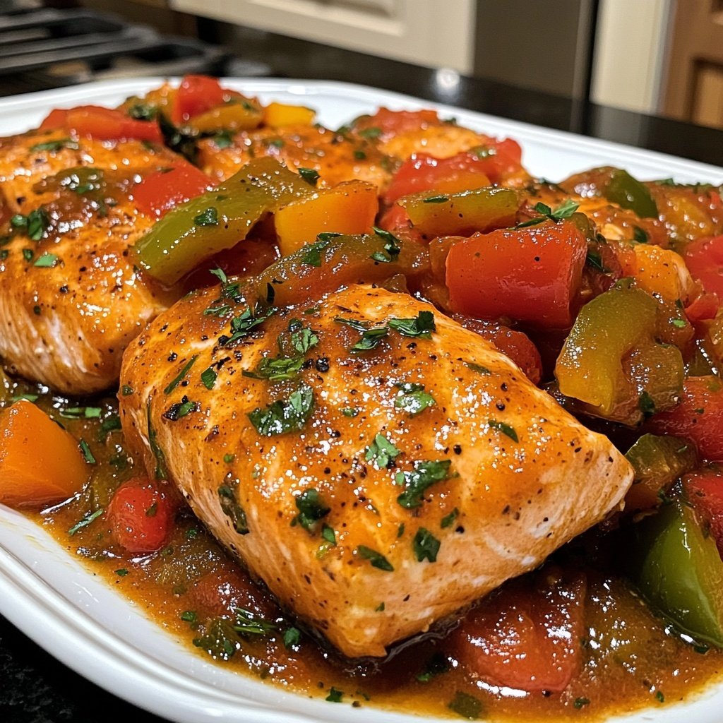 Salmon Cacciatore