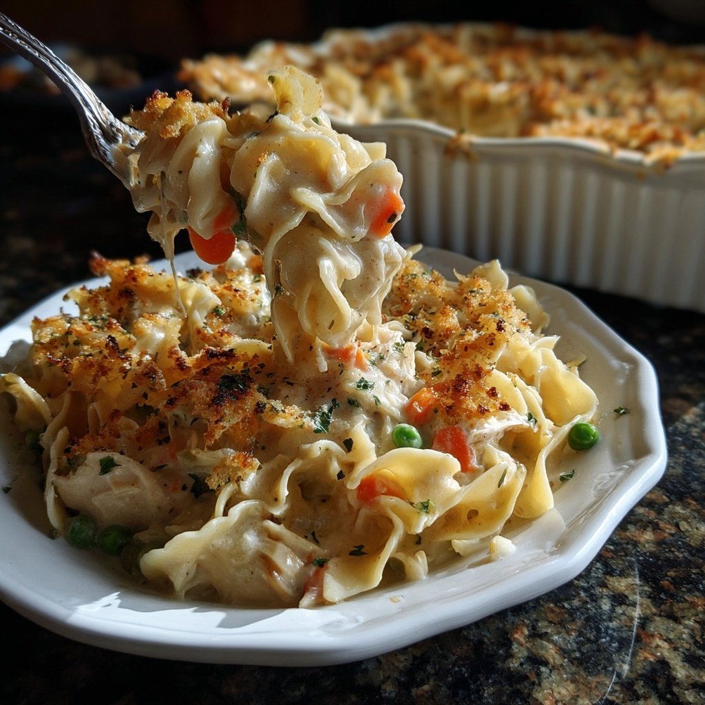 Creamy Chicken Pot Pie Noodles