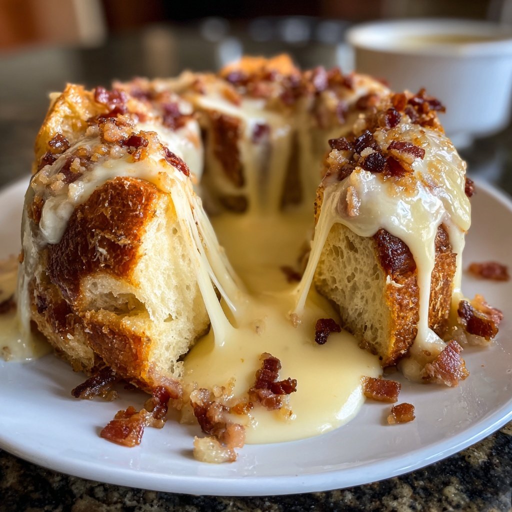 Melted Swiss and Bacon Fondue