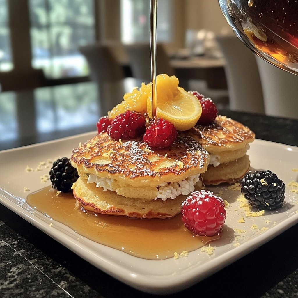 Bobby Flay Lemon Ricotta Pancakes