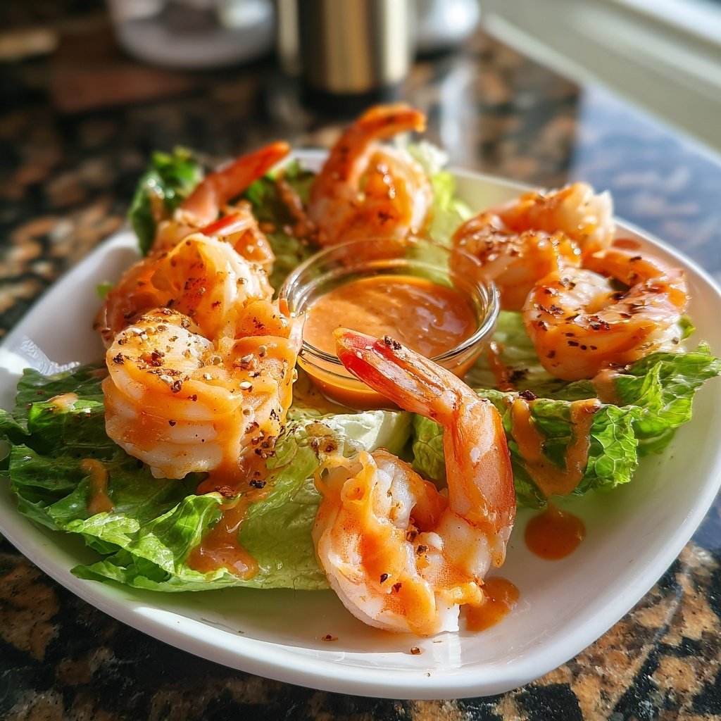 Prawn Cocktail with Spicy Sauce