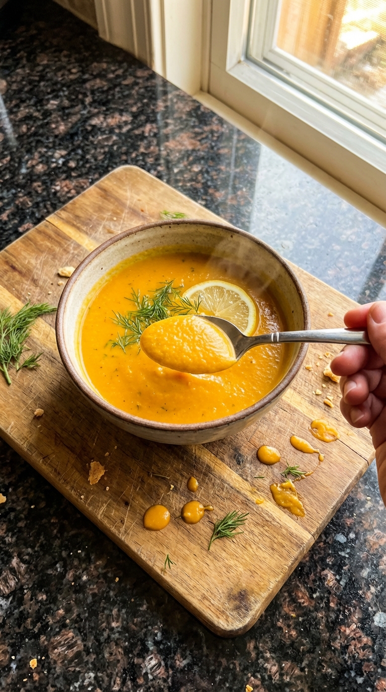 Lemon Dill Carrot Soup