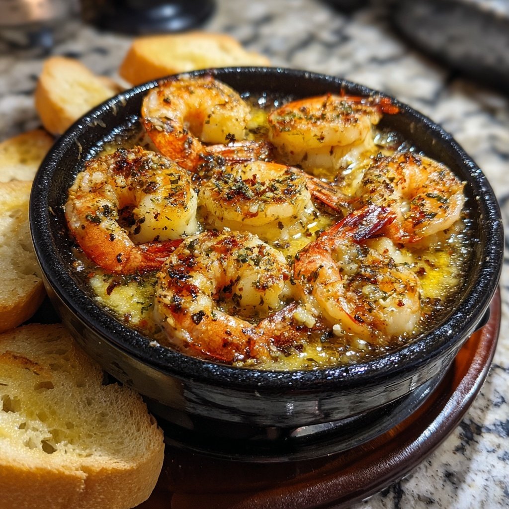 Sizzling Shrimp and Garlic Fondue