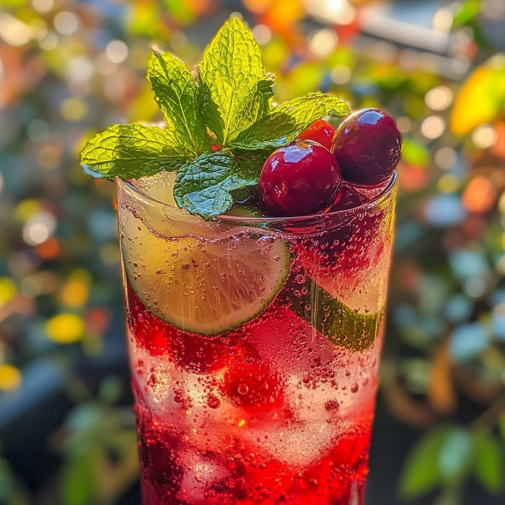 Spiced Cranberry Mocktail