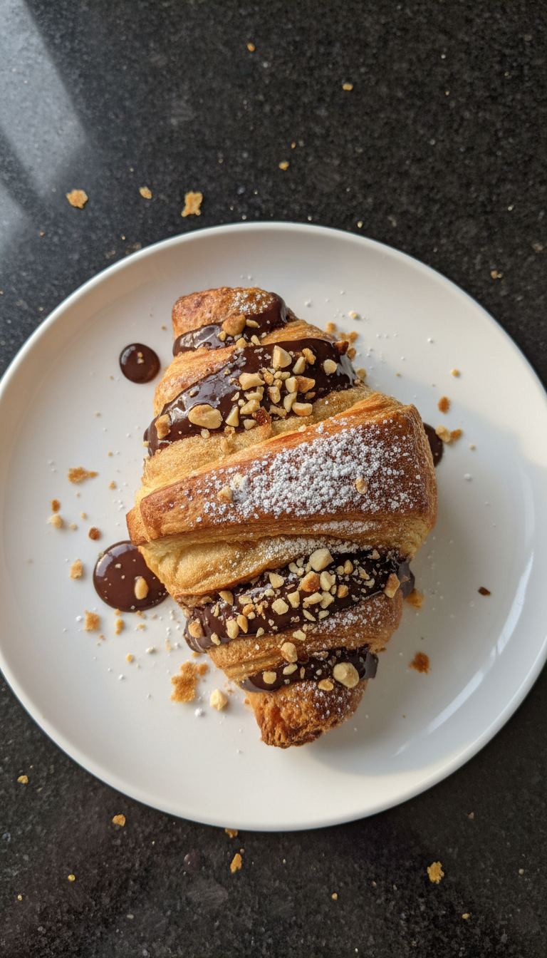 Chocolate Hazelnut Croissant Temptations