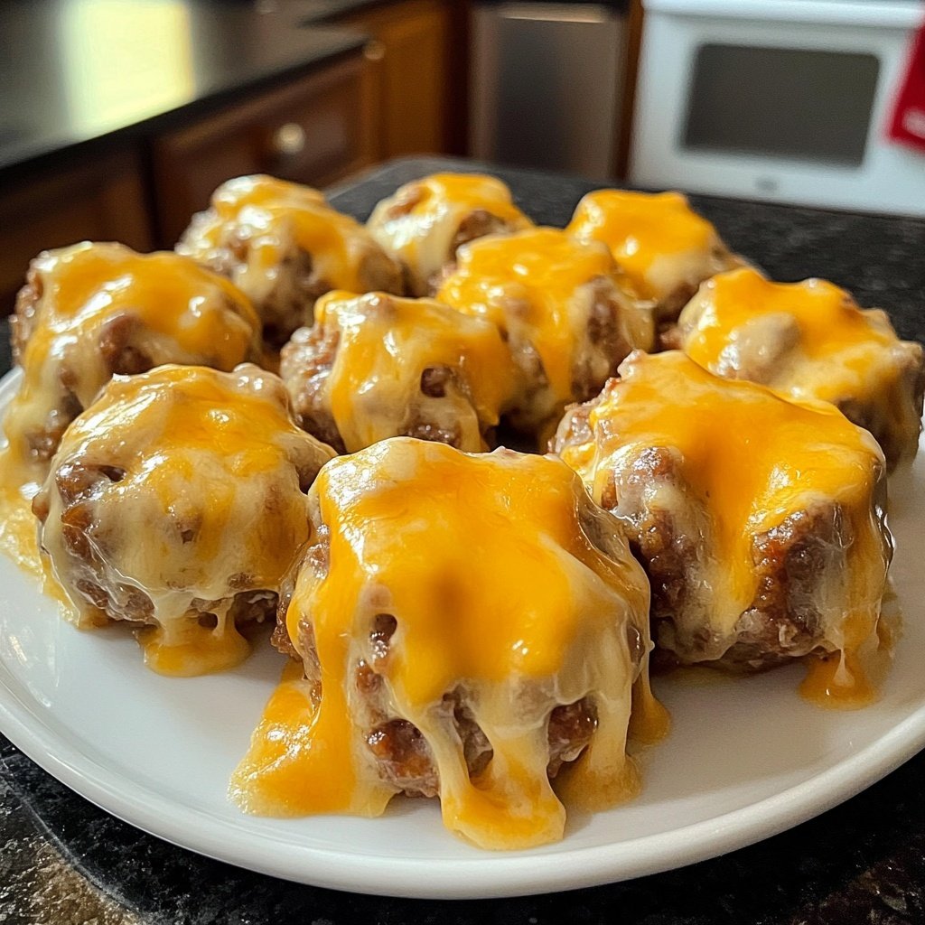 Cheesy Pull Apart Christmas Sausage Balls