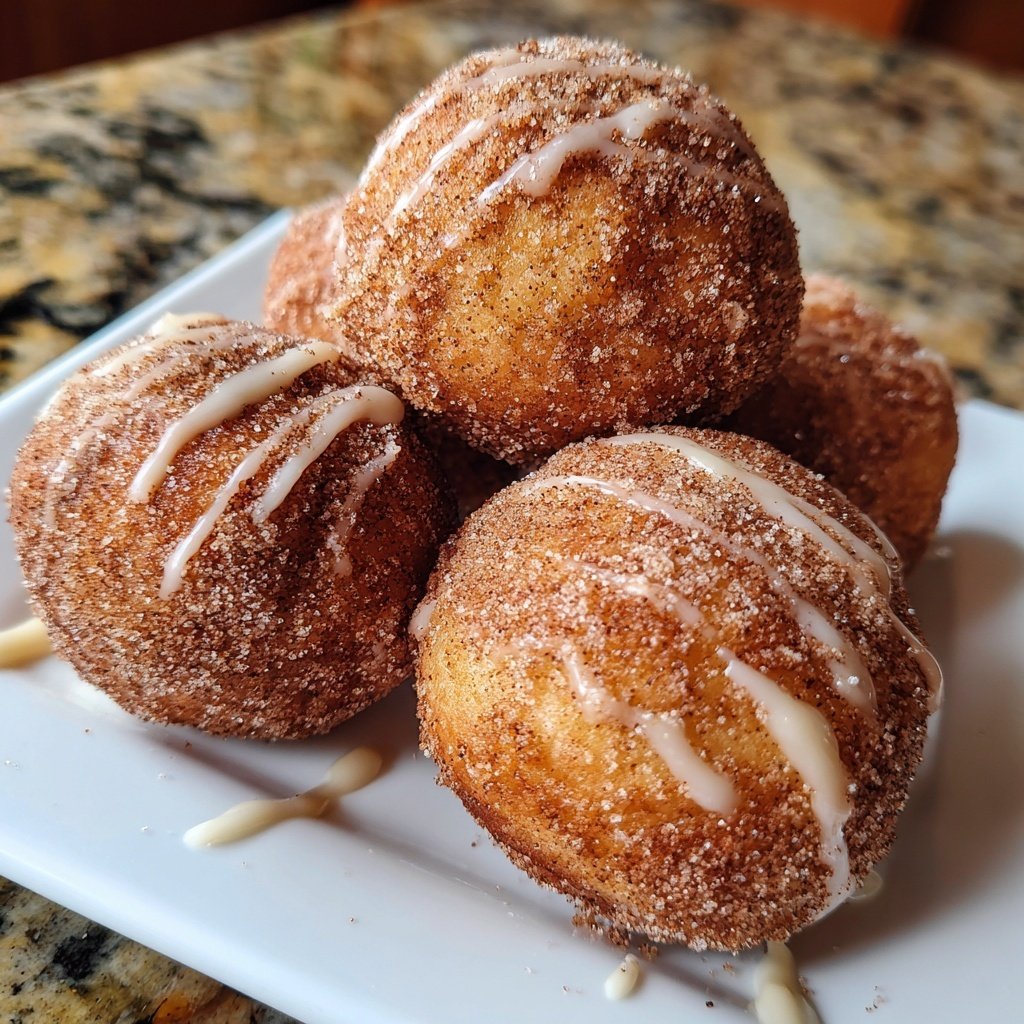 Cinnamon Zucchini Donut Holes