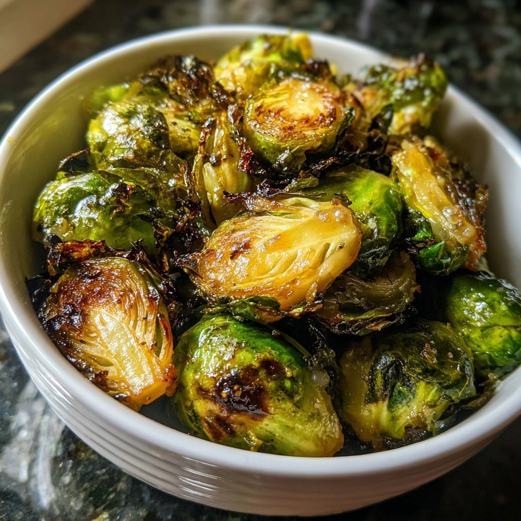 Brussels Sprouts with Pear Glazed