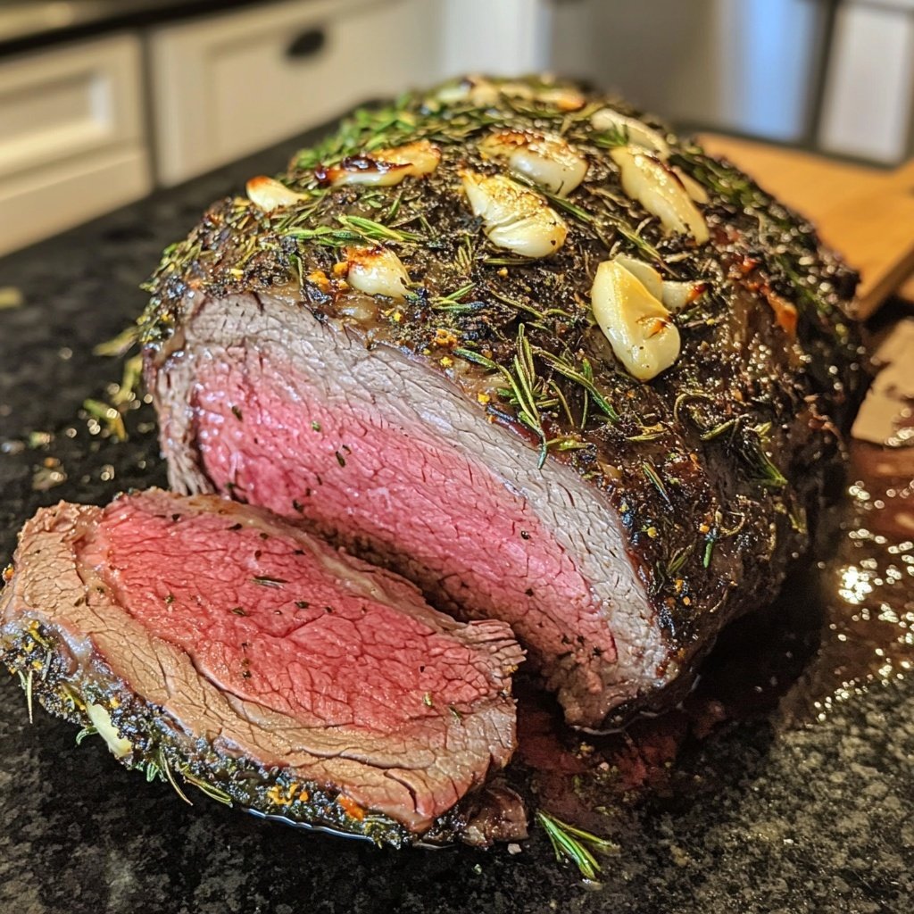 Prime Rib with Herb Crust