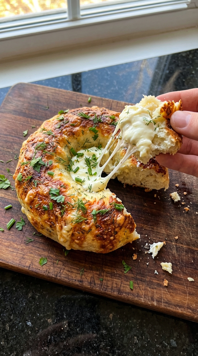 Savory Herb & Cheese Bagel