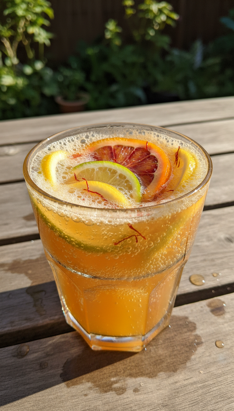 Saffron Citrus Fizz