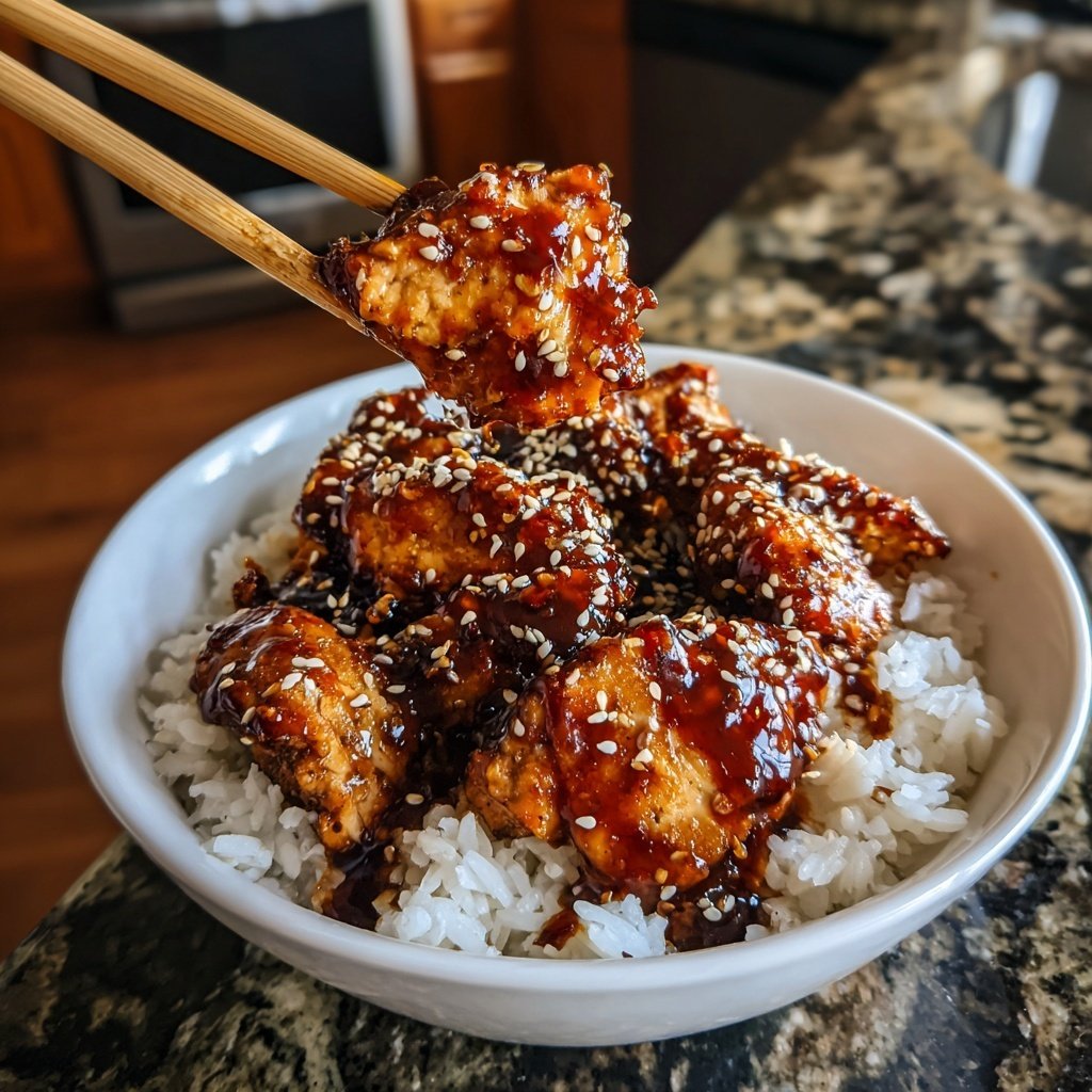 Teriyaki Chicken Glazed Tender Sauce