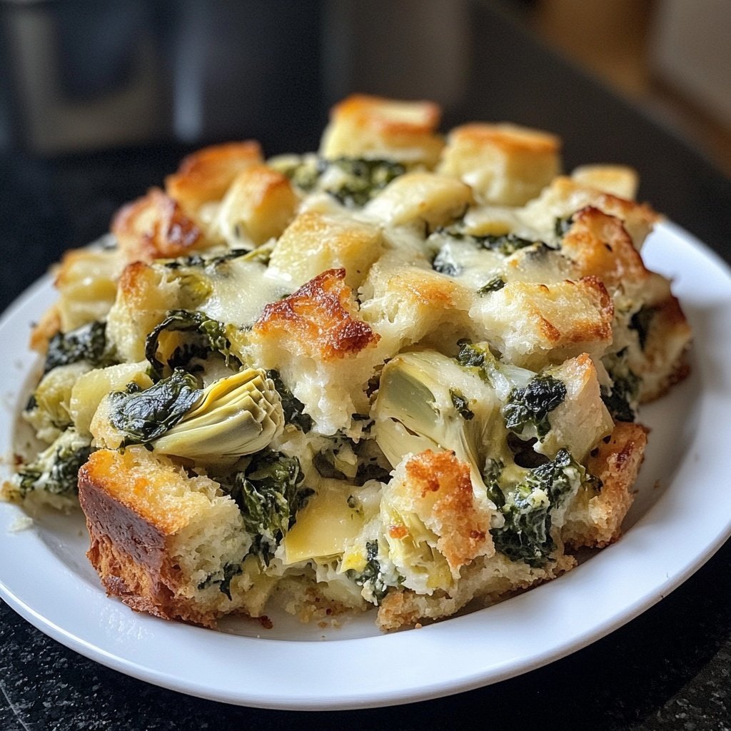 Spinach Artichoke Strata
