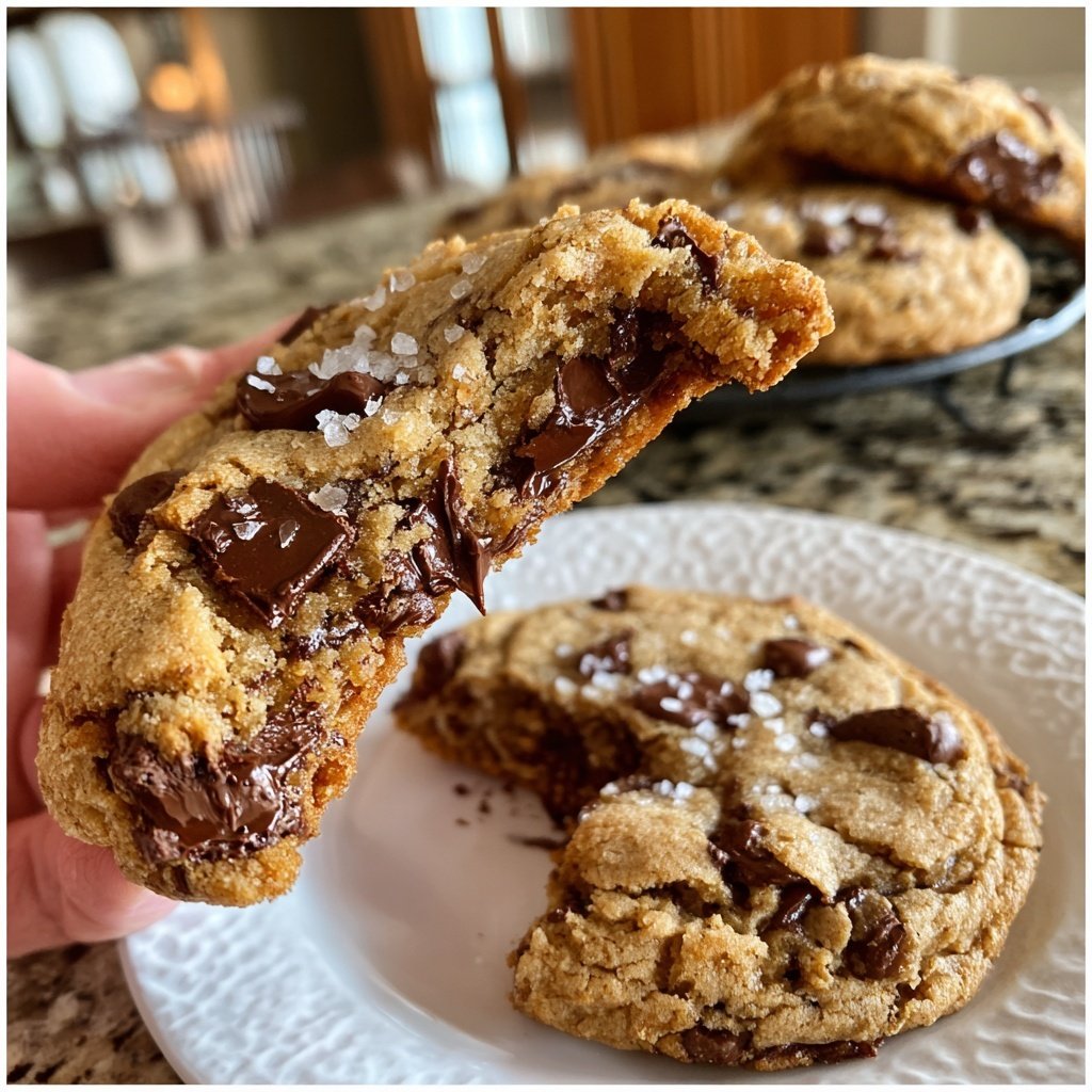 Sea Salt Brown Butter Chocolate Chip Cookies